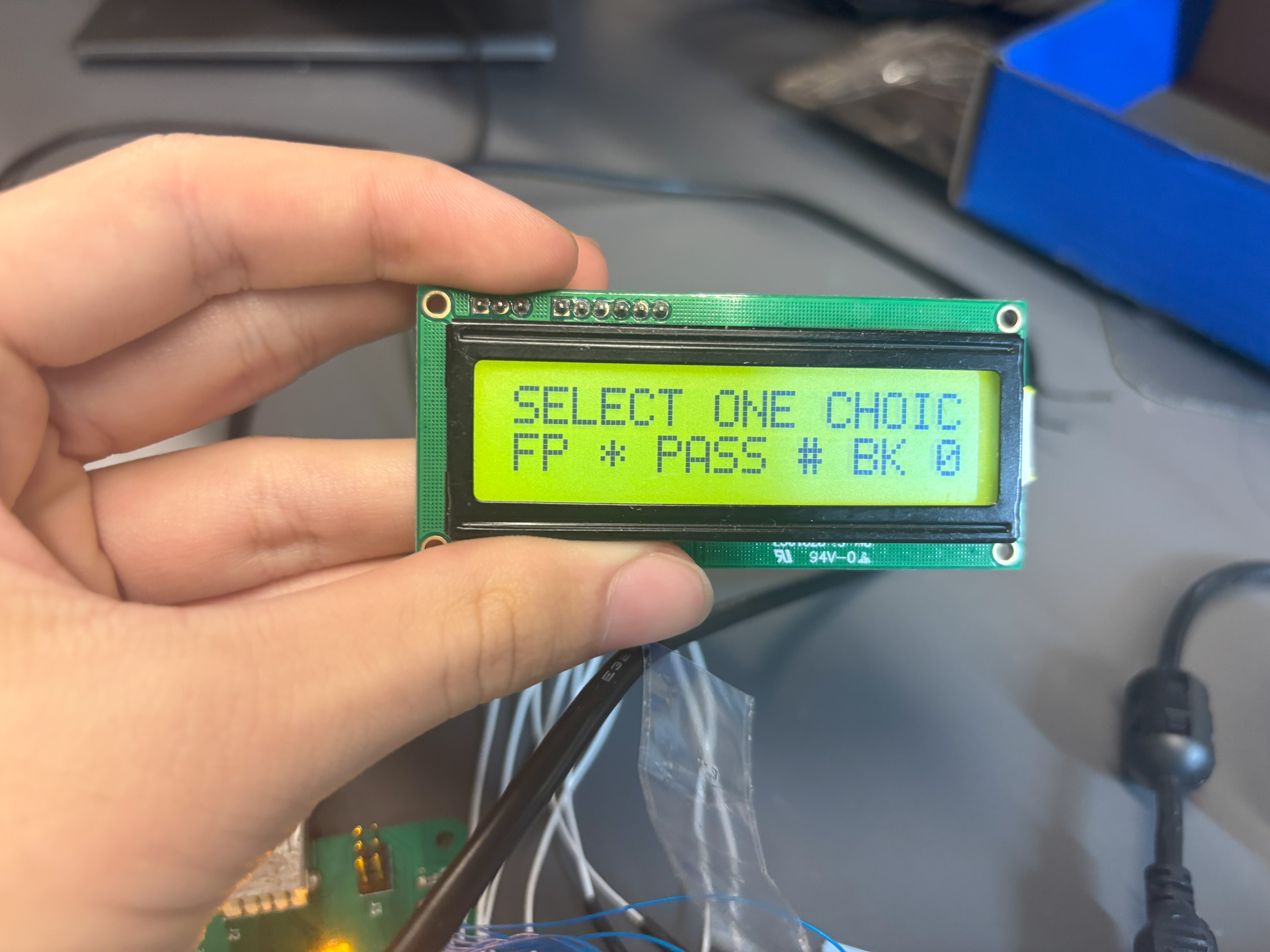 wrong password selection